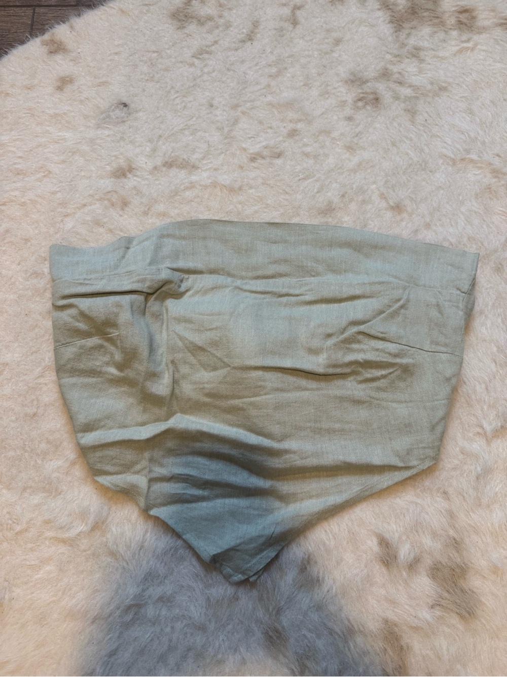 Free People Sage Green Crop Bandana Top